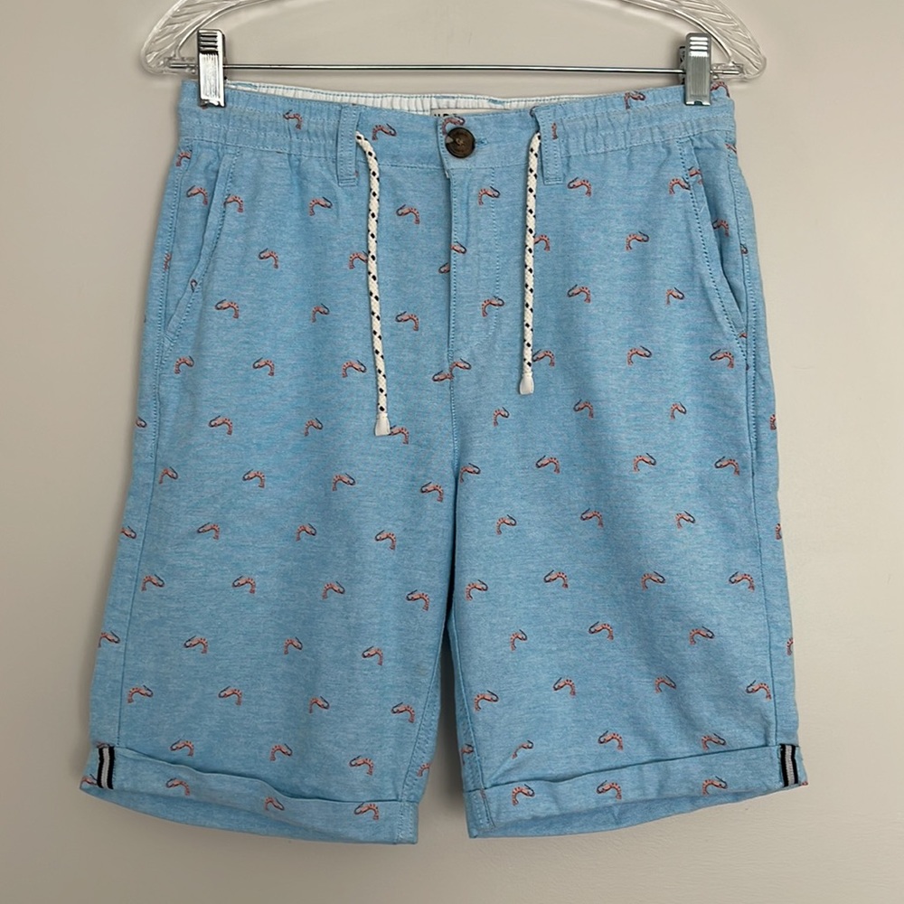 Urban Man Novelty Shrimp Printed Shorts Size 28